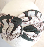 Haarband Juleeze dunkelgrün Blumenmuster