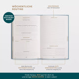 Das 6-Minuten Tagebuch PUR - mehr Dankbarkeit & Achtsamkeit- aquarellblau