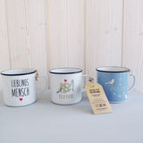 Tassen Emaille Becher von PPD 450ml