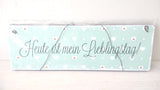 Interluxe Holzschild  "Lieblingstag" shabby