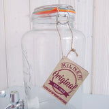 Getränkespender "Klassik original" 5l oder 8l- Glas mit Schrift Kilner