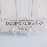 Interluxe Holzschild  "das sind alles meine Schuhe" shabby