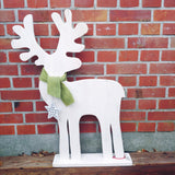 Elch XXL stehend handmade aus Holz