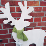 Elch XXL stehend handmade aus Holz