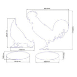 Huhn und Hahn | Rost Figuren für Haus und Garten | Rostdeko mit Charme