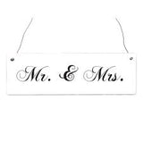 Interluxe Holzschild  "Mr. & Mrs." Hochzeit shabby