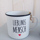 Tassen Emaille Becher von PPD 450ml