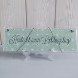 Interluxe Holzschild  "Lieblingstag" shabby