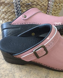 SANITA Clogs original FREYA Gr. 36 open patent rose