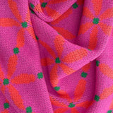 Schal Dreieckstuch Schal Jasmine Fuchsia pink grün LOT83