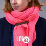 Schal Jet Fuchsia PINK neon LOT83