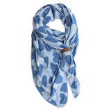 Schal Luna Blau LOT83 Herz Muster