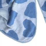 Schal Luna Blau LOT83 Herz Muster