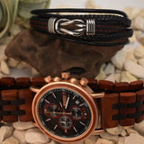 Armbanduhr Geschenk-Set MARNIX unisex Holz