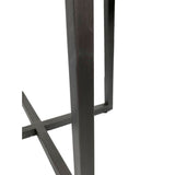 Couchtisch rund 60 cm Wohnzimmer Tisch Beistelltisch Cannes Metall-Gestell schwarz weiß altsilber