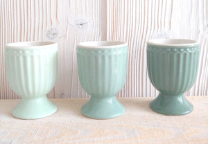 Eierbecher 3er Set ALICE Greengate every day collection Rillendesign