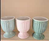 Eierbecher 3er Set ALICE Greengate every day collection Rillendesign