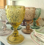 Chic Antique Saint-Émilion Weinglas mit Muster 6 Stück