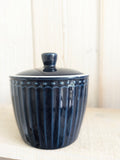 Greengate ALICE  Milchkännchen und Zuckerdose im Set dark blue / dunkelblau