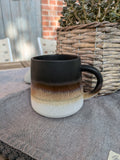 Tasse Becher Keramiktasse Farbverlauf Mojave Glace black