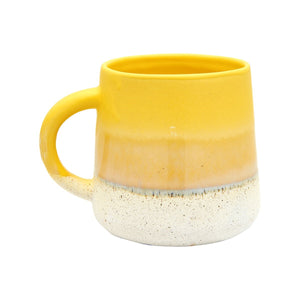 Tasse Becher Keramiktasse Farbverlauf Mojave Glace "Gelb" Sass & Belle