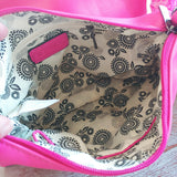 City Bag XL Handtasche Schultertasche 2in1 neonpink