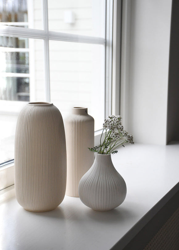 Storefactory Vase DUO Åby und Ekenäs small beige Keramik