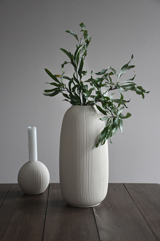 Storefactory Åby Vase beige hoch Keramik