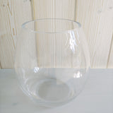 Vase gross bauchig Glas