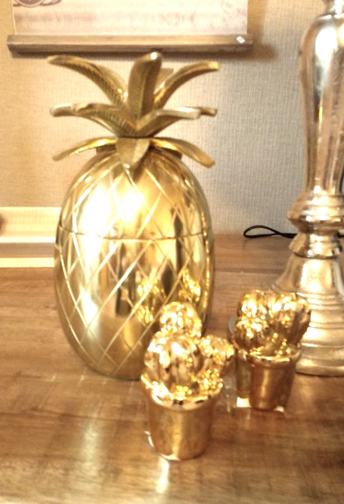 Kaktus Deko ca. 10 cm gold