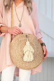 Bypias Jute Tasche rund "BOHO"