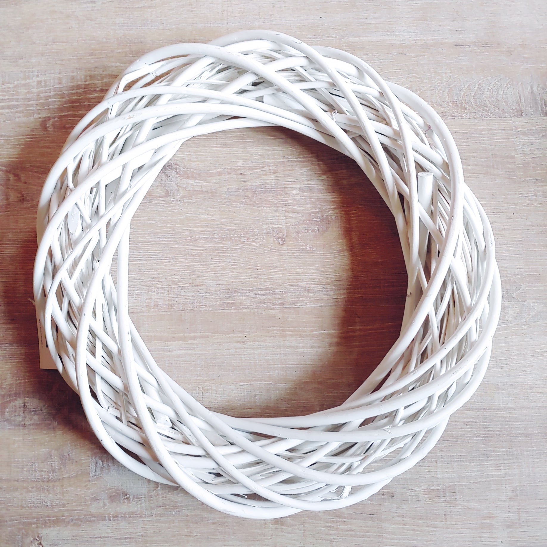 Kranz 40cm Rattan weiss shabby Türkranz Deko
