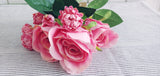 Strauss mit Rosen 30 cm rosa