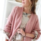 BYPIAS Strickjacke "Slowly Morning" rosewine Cardigan Mohair.