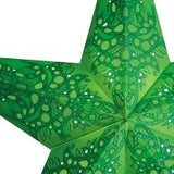 Leuchtstern "Mono", Gr. M,60 cm, grün green,tolles Allovermuster Papierstern