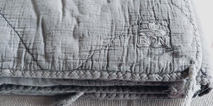 Tagesdecke Bettdecke Wohndecke "Princess"  shabby grey 140x200 cm