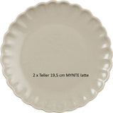 Teller Mynte latte 19,5 cm 2er Set