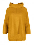 Poncho Pullover mit Rollkragen S/M.