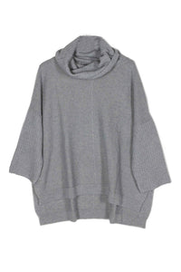 Poncho Pullover mit Rollkragen S/M.