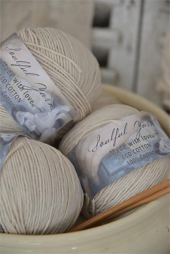 Wolle 100g Eco Cotton natural beige