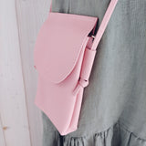 Crossbody Bag rosa kleine Schultertasche mit Reißverschluß