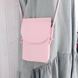 Crossbody Bag rosa kleine Schultertasche mit Reißverschluß