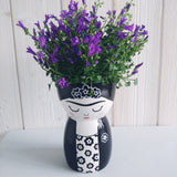 Vase Frida black/white