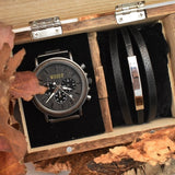 Armbanduhr Geschenk-Set VALERIO unisex Holz