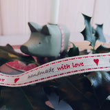 Label - Textilband "handmade with love"