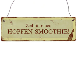 Interluxe Holzschild  "Hopfen-Smoothie" shabby