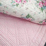 Quilt Plaid Greengate MARLEY pale pink 100x140 cm