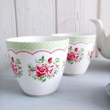 GreenGate Teegeschirr Teekanne teapot Latte Cups "Mary" (White)