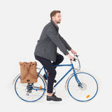 Rucksack Fahrradtasche "CITY Bikepack" schwarz 40/52 cm 2in1