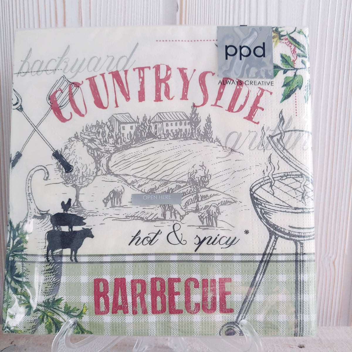 Paperproducts Grill-Servietten 16,5 X 16,5 Cm – 20 Stück, Kompostierbar